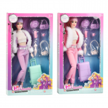 Кукла барбика со куфер